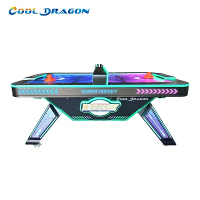 LED Air Hockey Table Digital Scoreboard Coin-Operated Indoor Portable Family Arcade Game