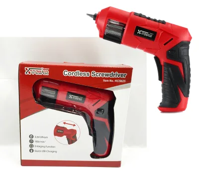 X-POWER KCS625-Z6B 3.6V Lithium Battery Cordless Screwdriver Revolver Bit Holder Forward Reverse Switch Wholesale Power Tools