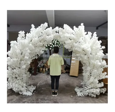 Event Decoration Faux Floral Tree Artificial Cherry Blossom Flower Tree for Wedding
