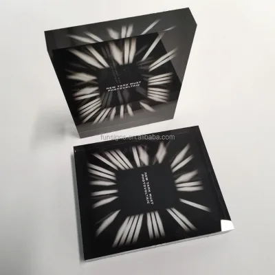 Clear Acrylic Display Custom Print Logo Block Solid Acrylic Block