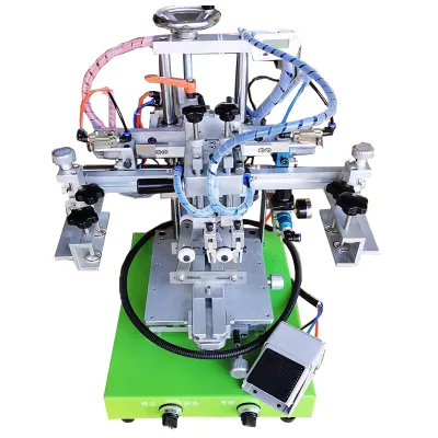 Affordable S100 Desktop Pneumatic Screen Printer for Small Business Cylinder Printing Solutions