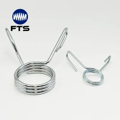 Barbell Spring Collar Spring Clip Lock Collar, 50mm Olympic Barbell Spring Clamp for Weight Lifting Barbell Plate Fixing