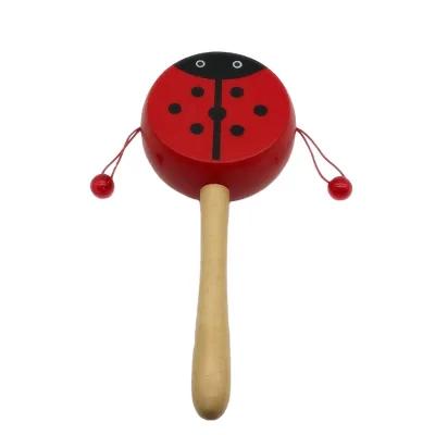 New Design Wooden Rattle Drum Toys for Children Promotional Product
