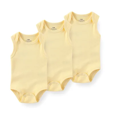 Newborn Vest Climbing Suit Baby Sleeveless Triangle Bag Fat Suit Three-Piece Suit Cotton Leisure Southeast Asia Supply