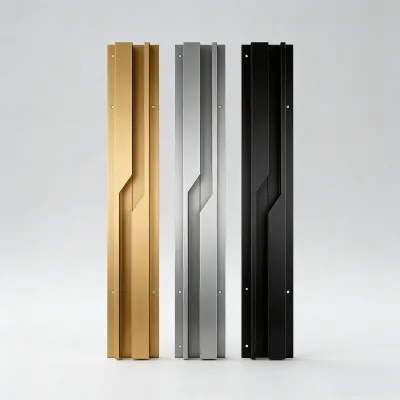 RHETECH Luxury Modern Embedded Lightning Aluminum Alloy Furniture Drawer Pull Hidden for Kitchen Cabinets Wardrobe Dresser