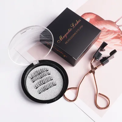 Eyelashes Vendor Luxury Eye Lashesh 12 Magnet With Applicator Magnetic Box for Mink Vegan Eyelash