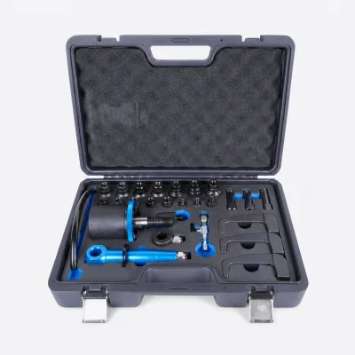 Pneumatic Diesel Injector Extractor Kit Air Assisted Injector Puller Tool with Adapters for Auto Repair