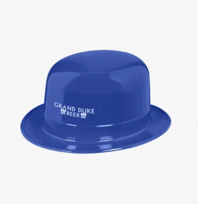 Customized Plastic Derby Hat For Party Promotional Giveaway With Logo Pad Print Wholesale Favor