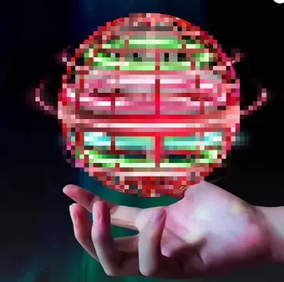 UFO Magic Induction Flying Ball Plastic Rotary Suspension Gyro for Cross Border Fingertip Luminous Display Promotional Toy