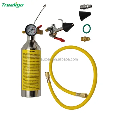 For New A/C Air Conditioner System Flush Canister Kit Clean Tool Set Tl1018A Ym-6246 1018A Js-399 Washing Liquid