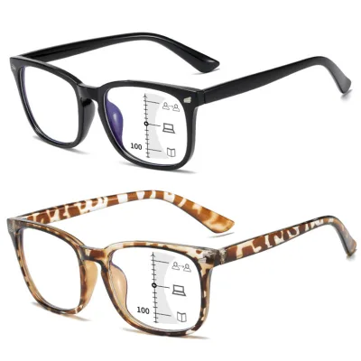Black Transparent pink Anti Blue Light 2023 Gafas De Lectura Al Por Mayor 2022 Man Unisex Multifocal Progressive Reading Glasses