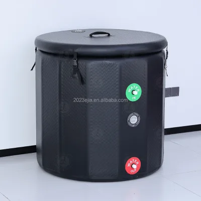 Optional Premium Chiller the Cold Pod Ice Bath Elite Recovery Cold Plunge Barrel with Lid for Athletes