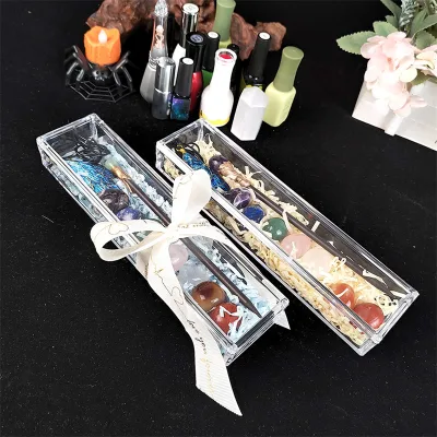 New Arrival Spiritual Healing Set Energy Magic Wand Box Energy Chakra Stone Healing Set for Gift