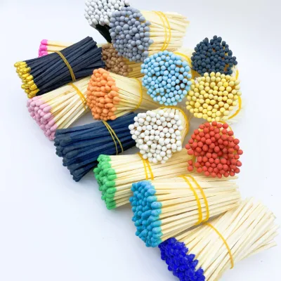Selected Bulk Matches Student Handmade Art Firewood Cigar Pipe Extended Matches for Scented Candles