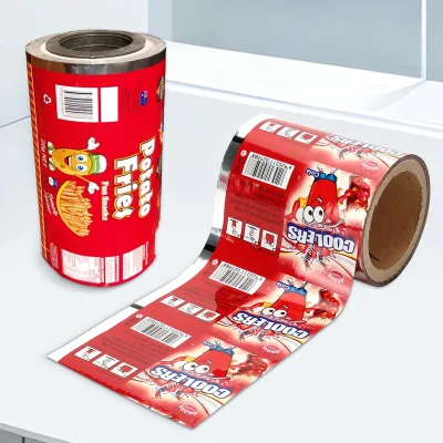 Glossy Finish Food Packaging Powder Detergent Plastic Aluminum Foil Packaging Roll Stock Film High Oxygen Barrier Anti-Static