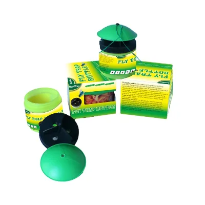 Professional High Effective Non-toxic Yellow Reusable Fly Trap Catcher Bottle With Bait