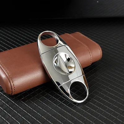 Heavy-Duty Metal Cigar V Cutter Stylish and Durable Design