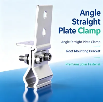 Photovoltaic Solar Panel Mounting Bracket System for Standing Seam Metal Roofs with Non-Penetrating Clamp Design