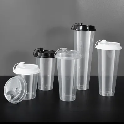 Manufacture Travel Party Mousse 20 Ounce Clear Plastic Disposable Cups With Lid
