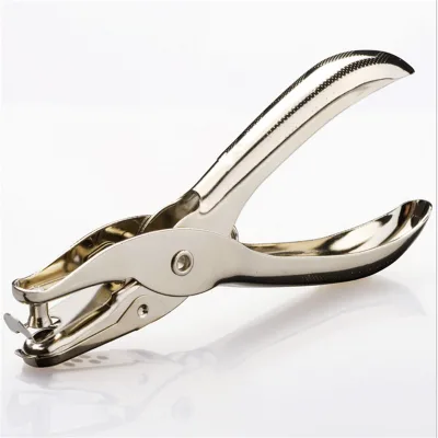 Metal 1 Pc 6mm 3mm Pore Diameter Punch Plier DIY Tool Hole Puncher for Paper Hand Scrapbooking 1-8 Pages Paper Hole Puncher