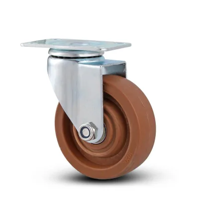Nylon 4 Inch Hand Trolley Casters High Temperature Caster Wheels 300 Degrees