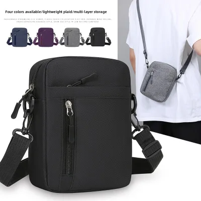Stock Low Price Men's Women's Shoulder Bags Lightweight Breathable Fashion Small Travel Crossbody Sling Bag for Mobile Phone