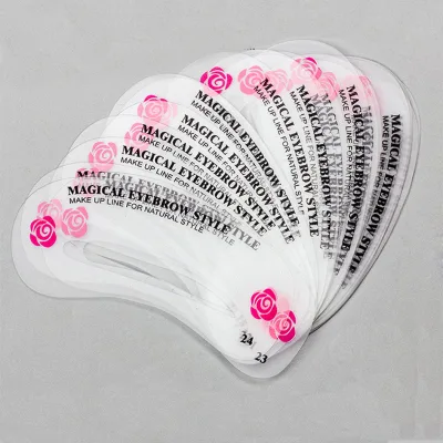 24pcs Pack Multi Styles Eyebrow Stencil Shaping DIY Template Make up Beauty Grooming Tool Plastic Eye Brow Style Sticker