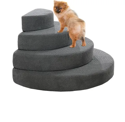 2024 New Design Soft Comfy Dog Stairs for Small Dogs Cats Removable Washable  Pet Stairs