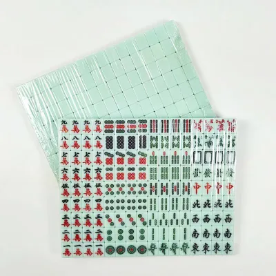 30mm Professional Travel 144-Tile Mahjong Set with Storage Bag Adult Game Made of Melamine