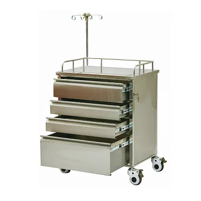 Hot Sale Stainless Steel Treatment Cart Stainless Steel Treatment Trolley for Patient