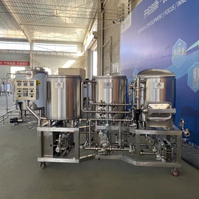 Customizable 100L SMART 3-Vessel Brewhouse with Pump & Pressure Vessel Stainless Steel 304 Food Grade Easy to Operate