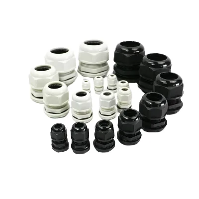 IP68 Waterproof Flat Nylon Cable Gland Cable Connector for Low Voltage Electrical Equipment Junction Box Wire Protection