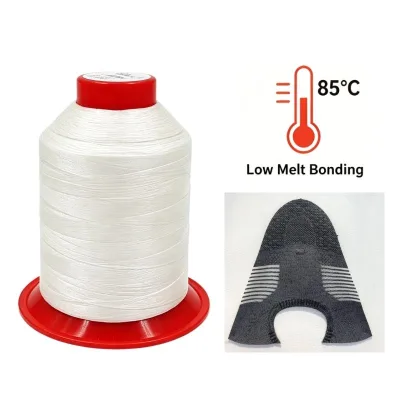 Low Melting Point Raw Nylon Filament High Bonding Strength Fusible Yarn 150D/3 Eco-Friendly Sewing Flyknit Shoes 85C-110C