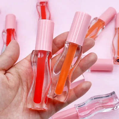 Custom Vegan Glitter Lip Gloss Oil with Exfoliating Pink Plumping Formula for Lip Care & Moisturizing Lip Balm