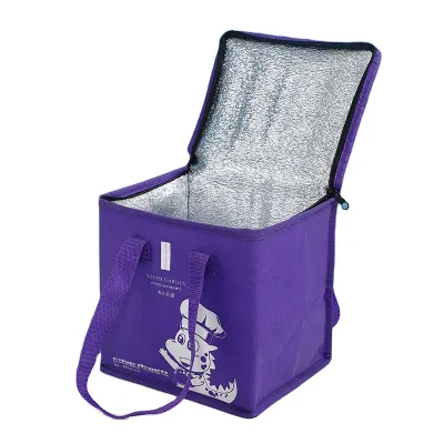 Wholesale Reusable Aluminium Food Thermal Insulated Cooler Bags Custom logo