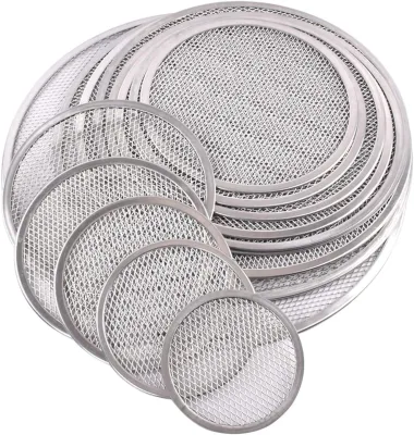 Food Grade Aluminum Mesh Pizza Tray Pizza Oven Screen 14 16 18 Inch Pizza Screen