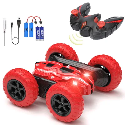 Remote Control Car RC Vehicle Toy High Speed RC Cars Double Sided Mini RC Stunt Car with LED Lights for Kids