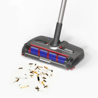 All-in-One Electric Broom Sweeper Household Vacuum Cleaner with Rechargeable Battery Lightweight 15W Drag & Spin As Seen on TV