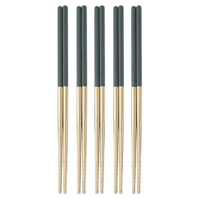 Supplier Japanese Stainless Steel Metal Sushi Acero Inoxidable Palillos Chinos With Case