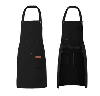 Black Waterproof Cotton Aprons for Salon Wholesale Tool Washable Salon Apparel