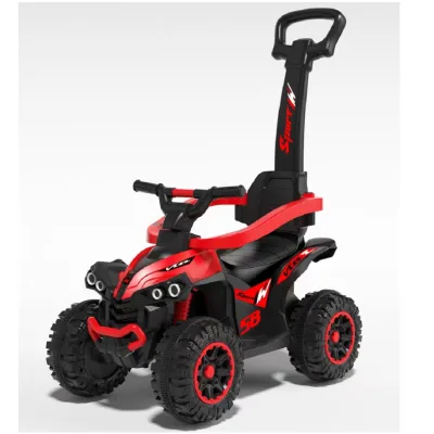 New Design High Quality Kids Electric Vehicle Children's Four-wheel Skating Driving Toy Car Baby Swing Car with Pusher