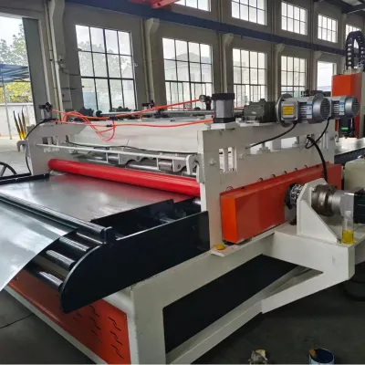 Small-Size Thick-Plate Perforating Leveling Machines for Steel Plate Decoilers Floor Use Engine Gear Tianyu Brand Easy Operate