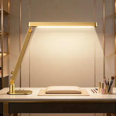 L-shaped Nail Table Lamp for Nail and Eyelash Care Eyebrow Tattooing Nail Beauty Salon Desktop Lighting Lamp