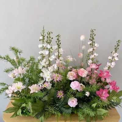 Flower Wedding Backdrop Runner Decoration Floral Row Runner for Wedding Party Event