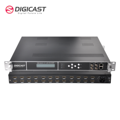 Radio&TV Broadcasting Equipment 4/8/12/16/24 Channel H.264 IP Live Cable TV Digital ASI Video Encoder