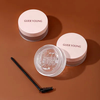 Natural Vegan Brow Gel Strong Hold Waterproof Gel Eyebrows Eyebrow Enhancers Bottle for Euebrow Wax