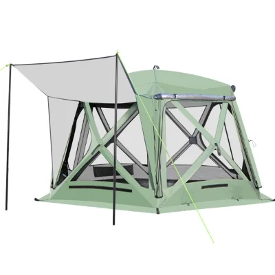 Camping Tent with Waterproof One Bedroom Four-Season Oxford Fabric 4-5 Person Outdoor Family