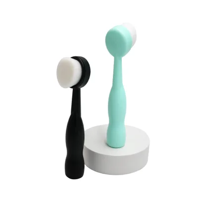 Private Label Long Handle Manual Cleansing Brush Face Cleansing Device Deep Clean