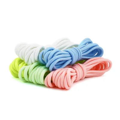4mm Round Polyester Noctilucent Luminous Fluorescence Sports Shoelace