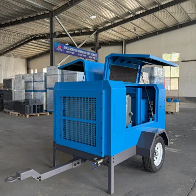 Ce Certified 37kW Electric Mobile Screw Air Compressor With Wear Resistant Airend, Oem Customizable, Low Noise for Urban Sites.
